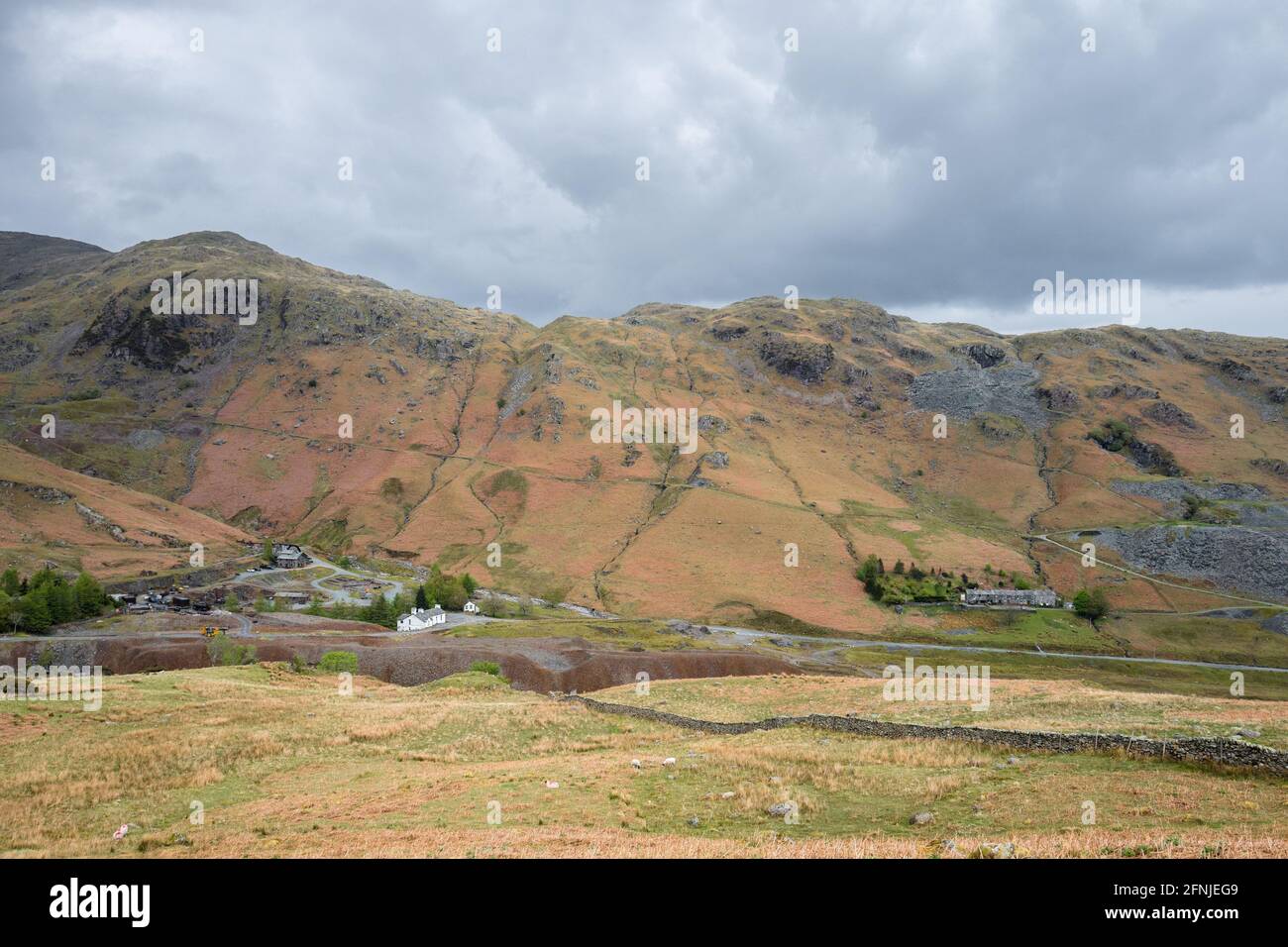 La vallée de Coppermines, Lake District, Cumbria, Angleterre. Banque D'Images