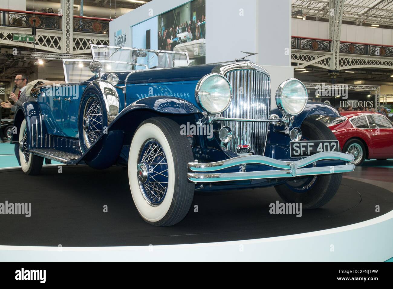 1931 Duesenberg Model J Derham Tourer au London Classic Salon de l'auto 2020 à Olympia Banque D'Images