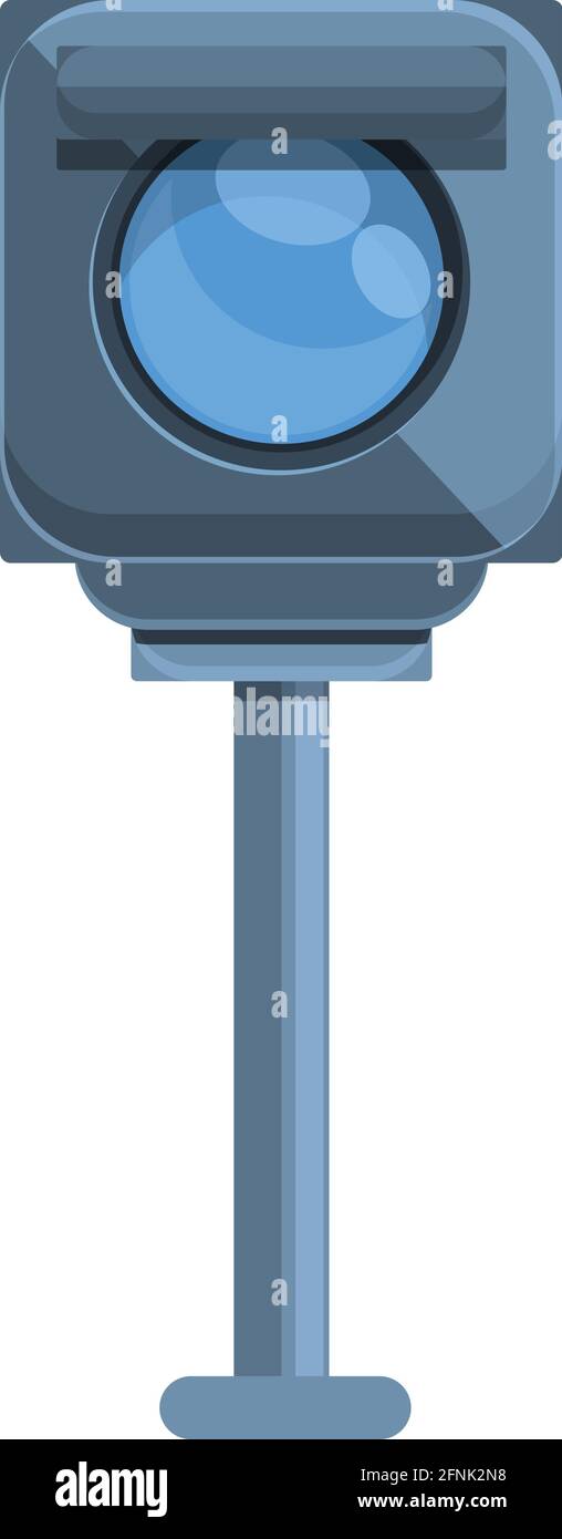 Icône de clignotement du radar de vitesse. Dessin animé de l'icône de vecteur flash radar de vitesse pour la conception Web isolée sur fond blanc Illustration de Vecteur