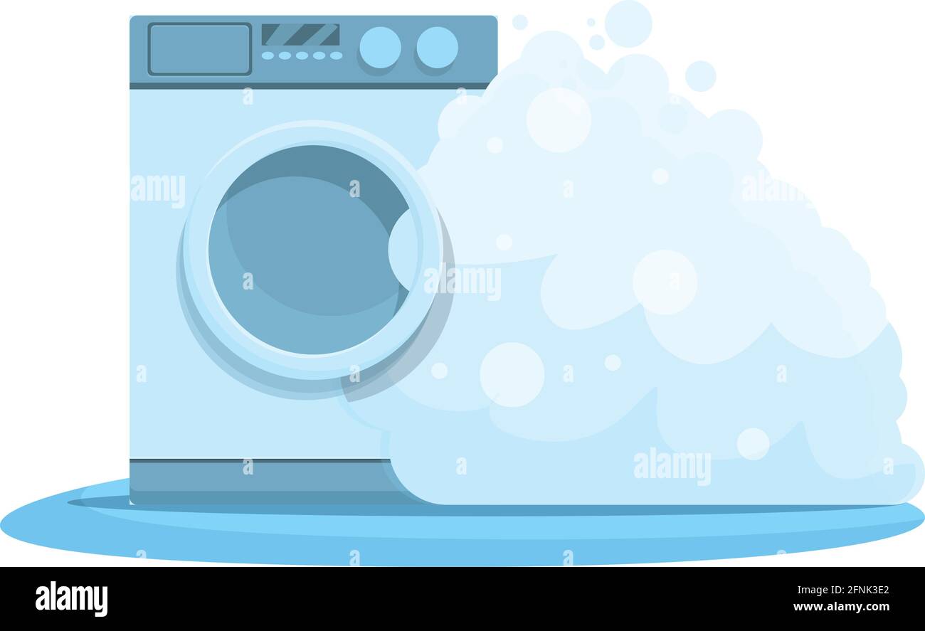 Icône du lave-linge en mousse cassée. Dessin animé de mousse cassé machine  à laver icône vectorielle pour la conception de Web isolée sur fond blanc  Image Vectorielle Stock - Alamy