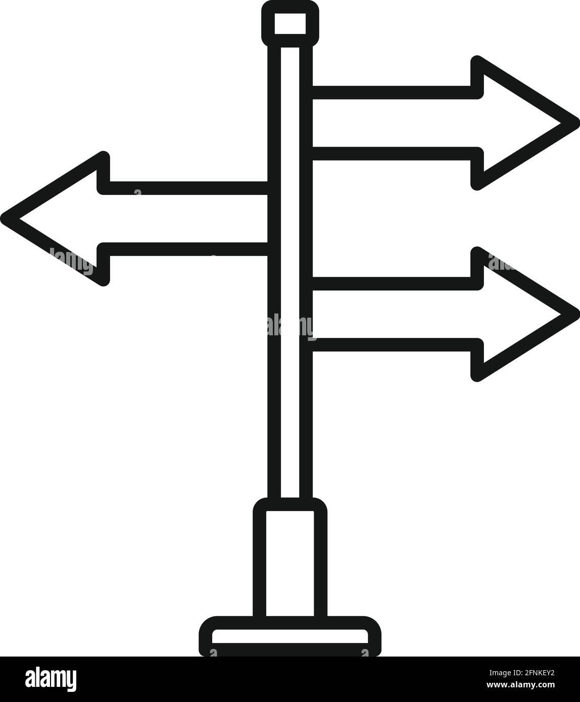 Icône de panneau d'affichage Hitchranking, style de contour Illustration de Vecteur