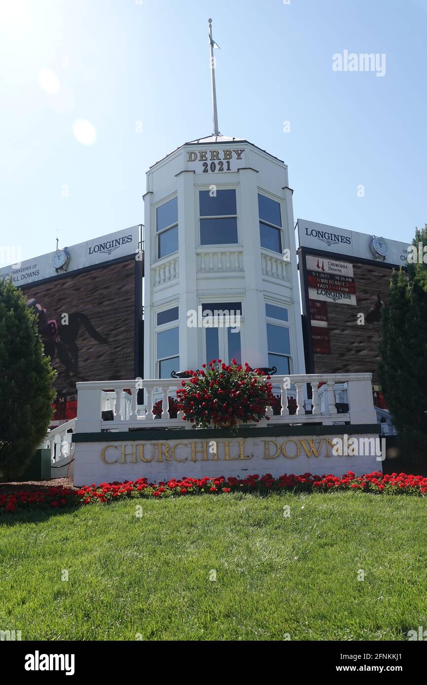 Churchill Downs le 30 avril 2021 Derby Day Scenes Banque D'Images