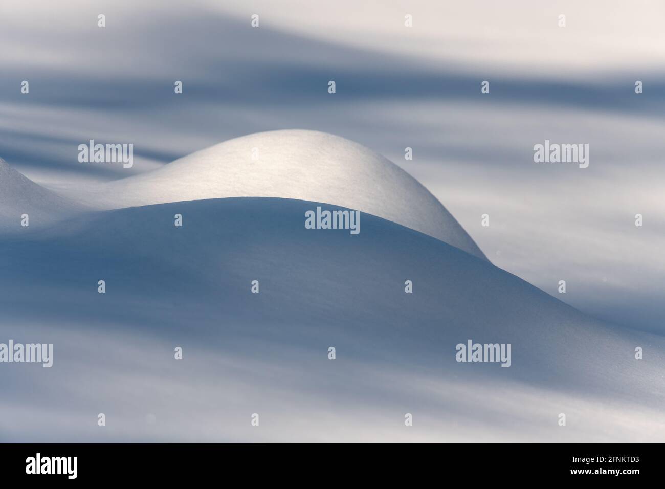 Motifs de neige abstraits, Alaska Banque D'Images