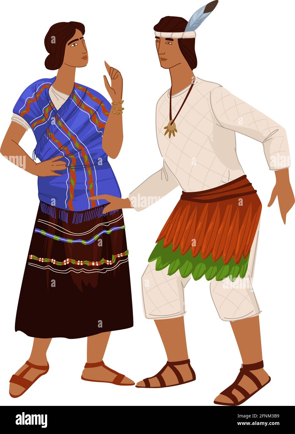 Traditional maya costume Banque d'images vectorielles - Alamy