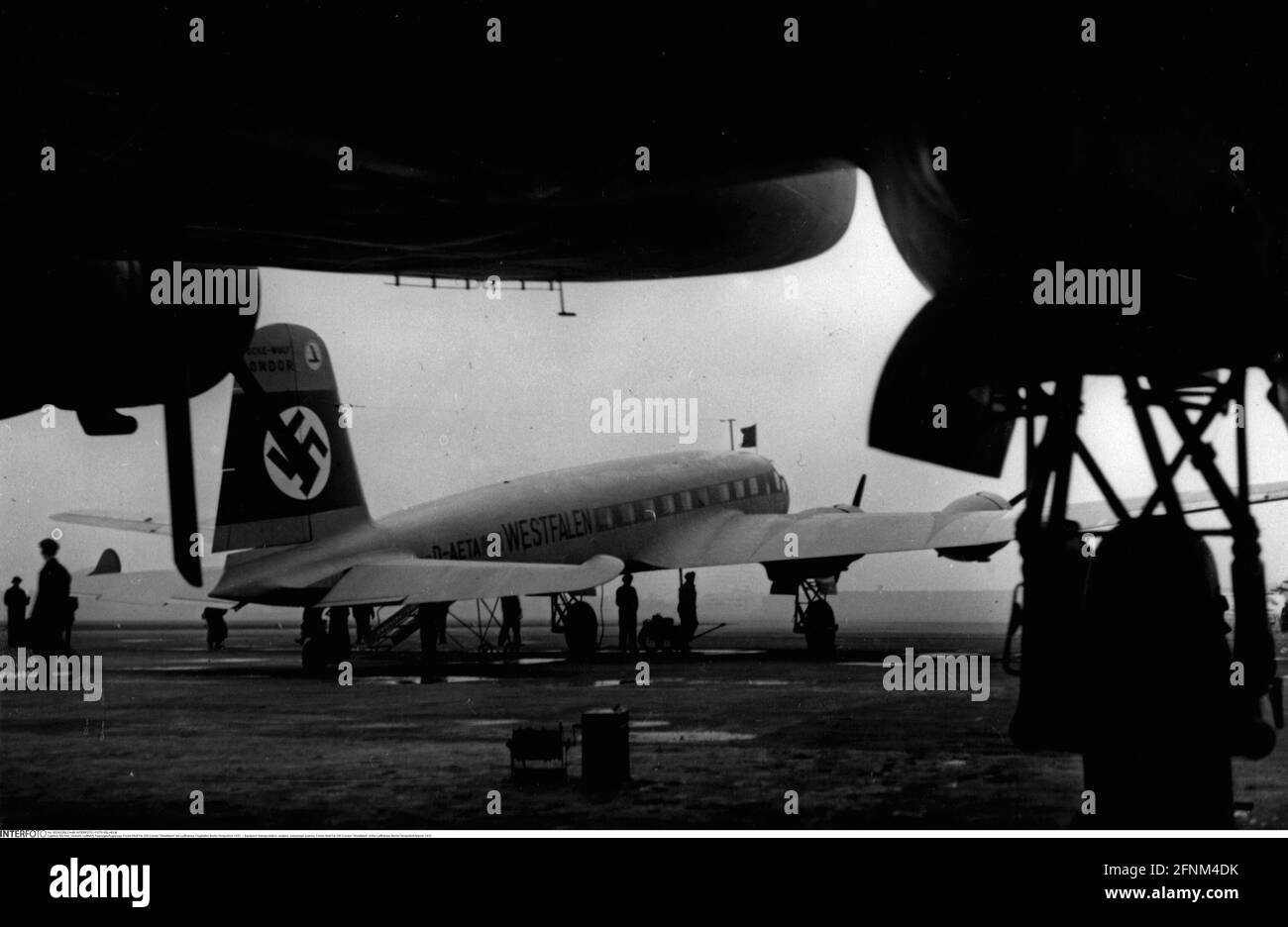 Transport / transport, aviation, avions passagers, Focke-Wulf FW 200 Condor 'Westfalen' de la Lufthansa, À USAGE ÉDITORIAL EXCLUSIF Banque D'Images