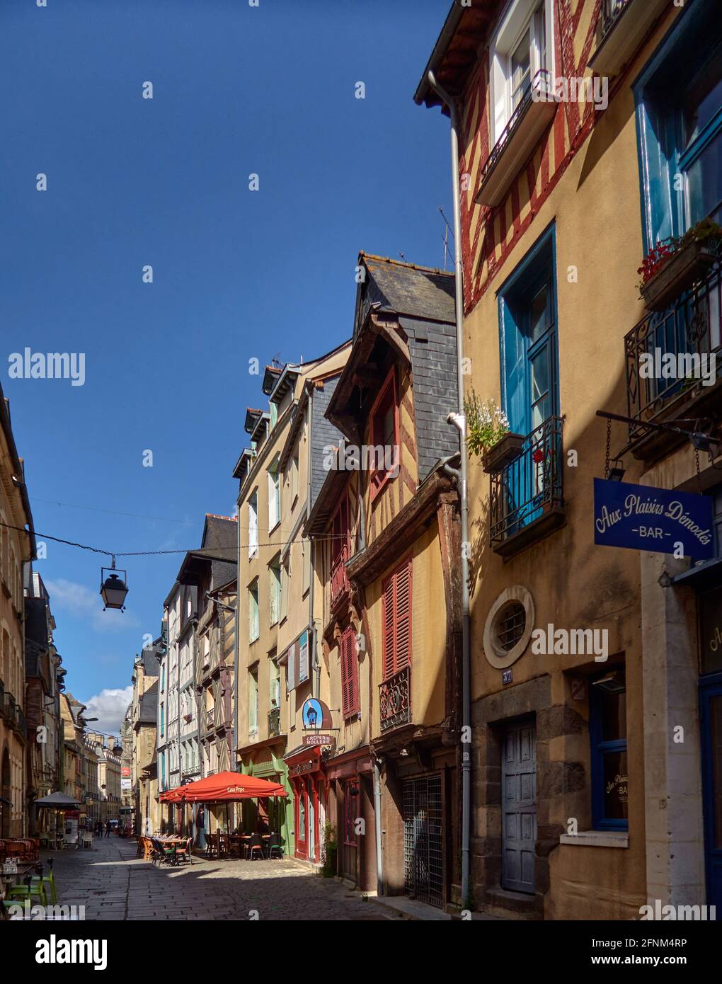 France. Rennes ; ville ; département d'Ille-et-Vilaine, Bretagne. De la fin du Moyen Age à la fin de l'ancien régime, beaucoup de maisons à colombages Banque D'Images