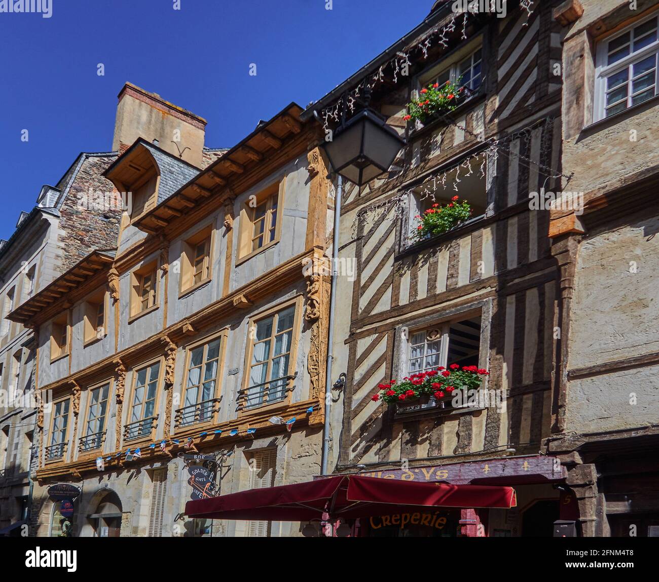 France. Rennes ; ville ; département d'Ille-et-Vilaine, Bretagne. De la fin du Moyen Age à la fin de l'ancien régime, beaucoup de maisons à colombages Banque D'Images