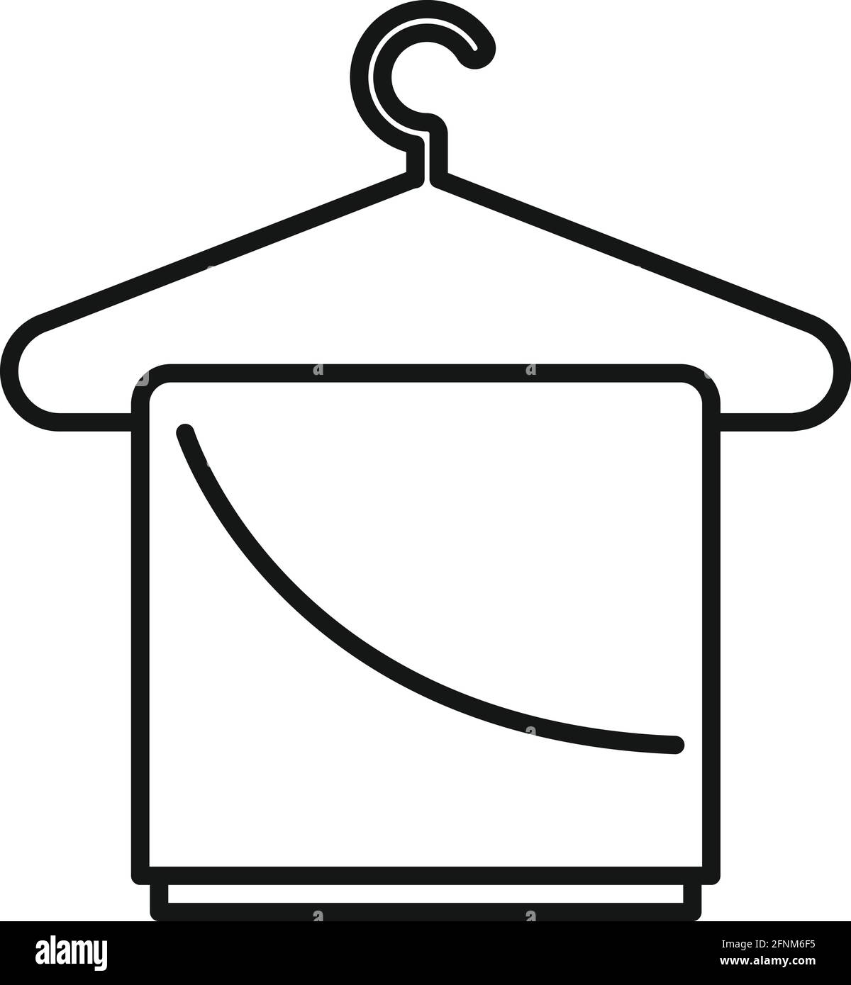Symbole de cintre à vêtements pour sèche-linge, style contour Image  Vectorielle Stock - Alamy