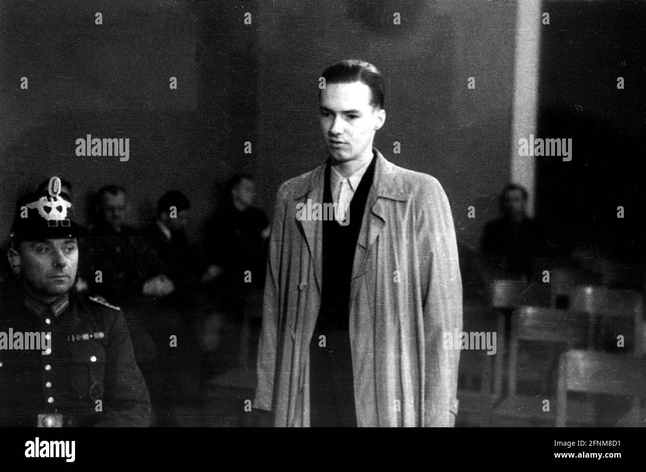 Nazisme / national-socialisme, résistance, procès à la Cour populaire, personne non identifiée, 1944 / 1945, USAGE ÉDITORIAL EXCLUSIF Banque D'Images
