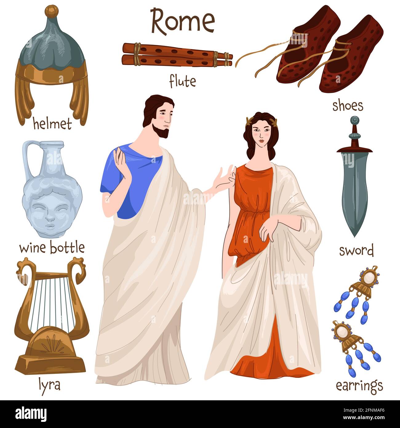 Vêtements romains Banque de photographies et d'images à haute résolution -  Alamy