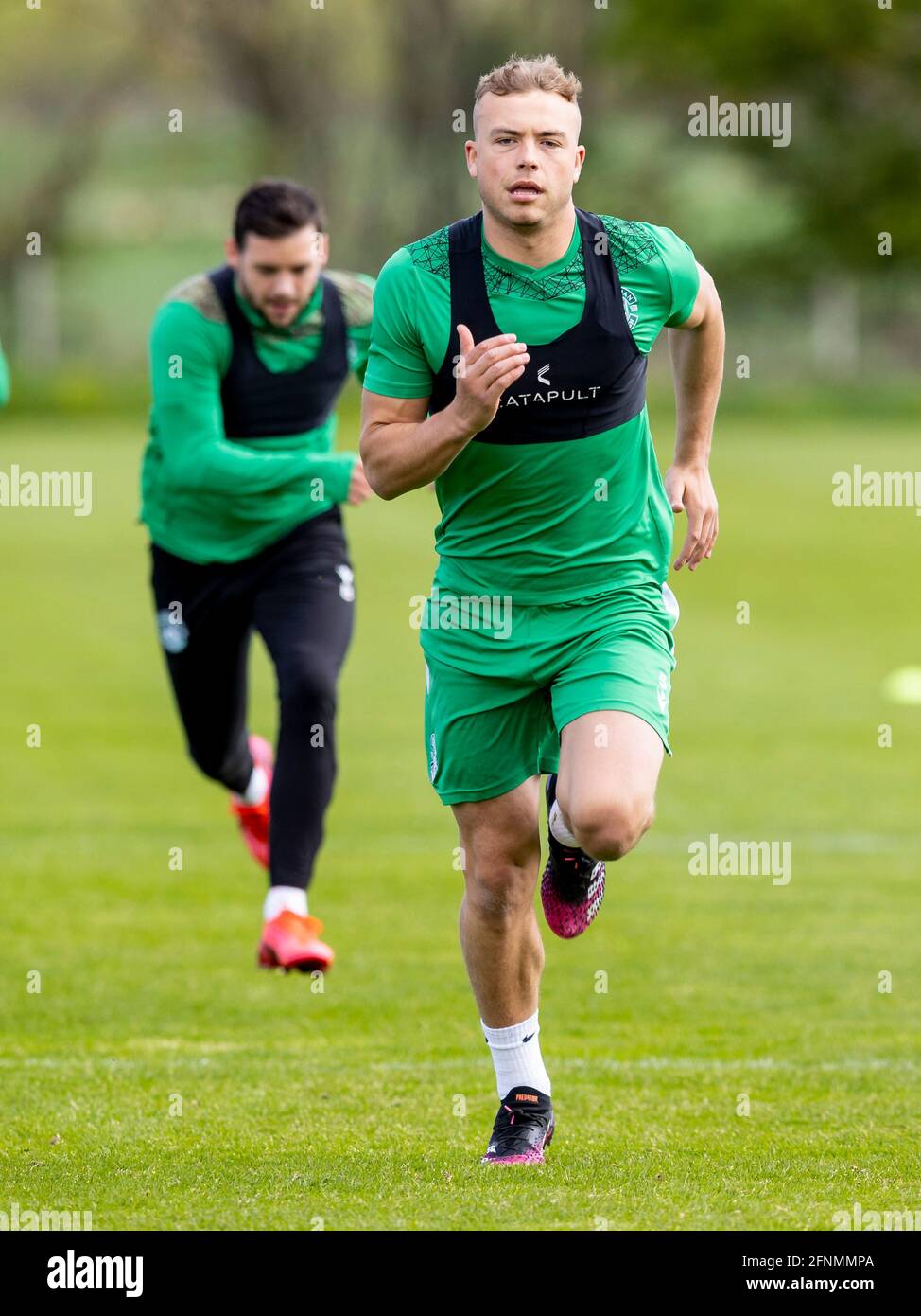 Centre de formation Hibernian Edinburgh, Écosse, Royaume-Uni. 18 mai 2021 Ryan Porteous de Hibernian lors de la conférence de presse de pré-match pour la finale de la coupe écossaise crédit: Alan Rennie/Alay Live News Banque D'Images