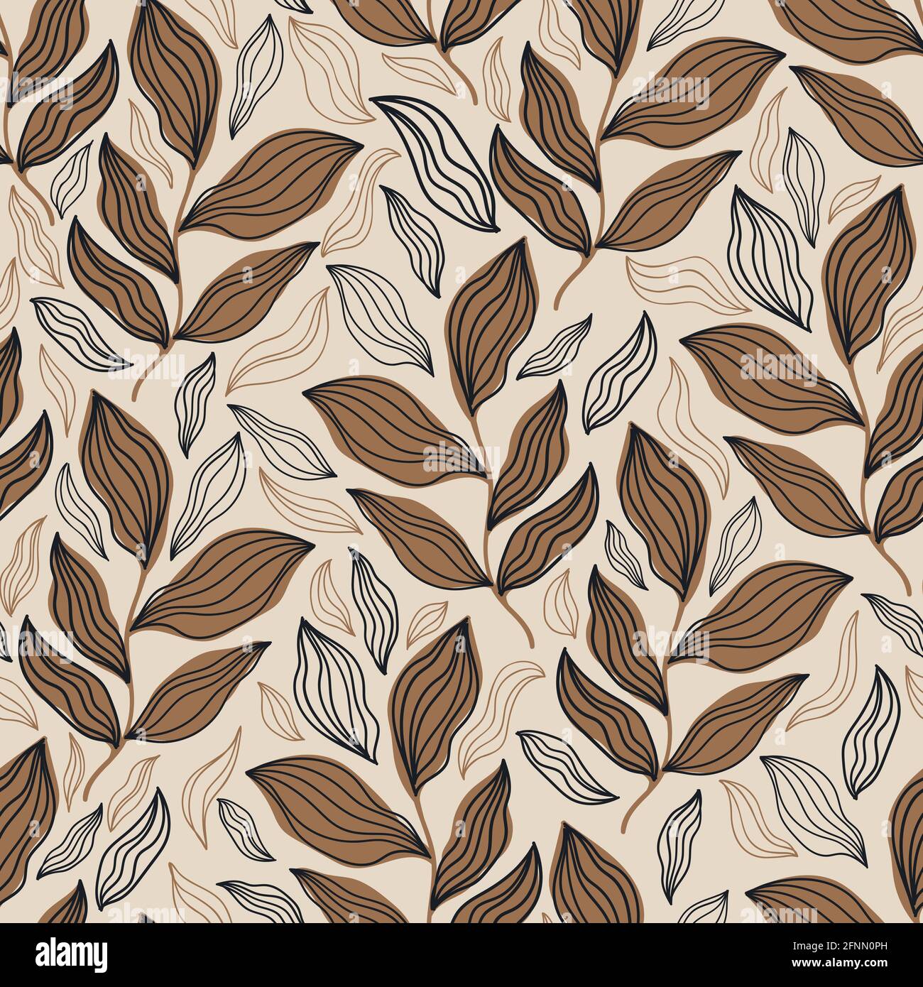 Motif fleuri abstrait sans couture.fond nature botanique vintage.Imprimer textile de mode. Illustration de Vecteur