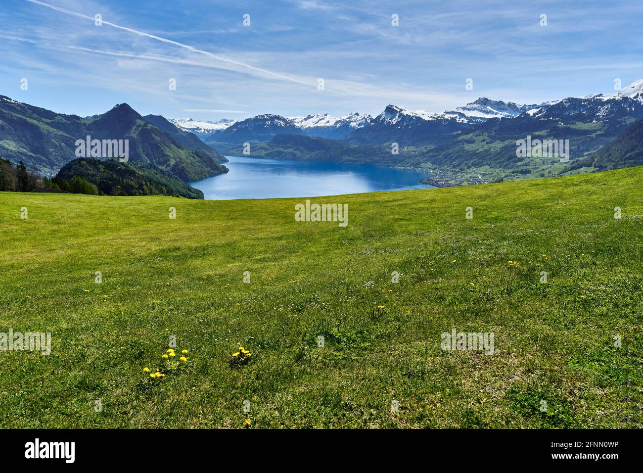 Vue panoramique de champ contre le ciel Banque D'Images