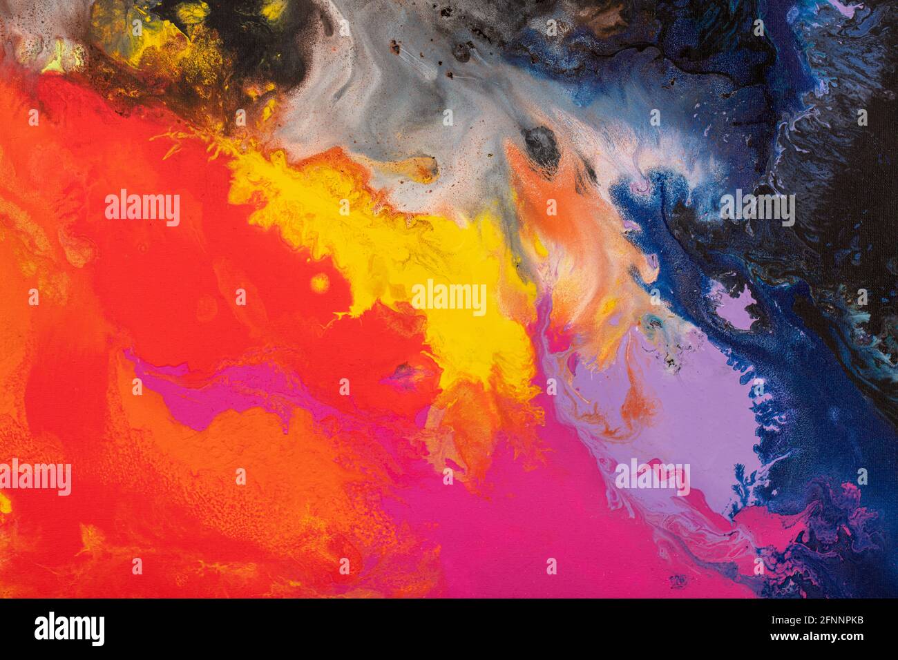 Arrière-plan abstrait coloré, œuvres d'art attrayantes dans des couleurs vives. Banque D'Images