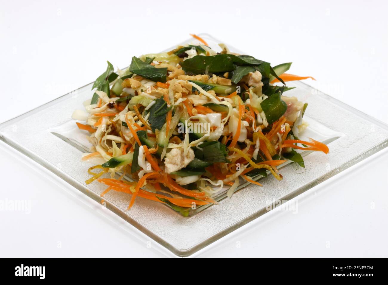 Cuisine vietnamienne. Salade de poulet. France. Banque D'Images