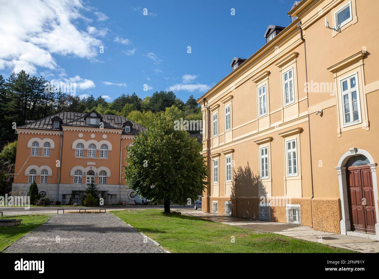 Maison du gouvernement, musée national du Monténégro, Cetinje, Monténégro. Banque D'Images