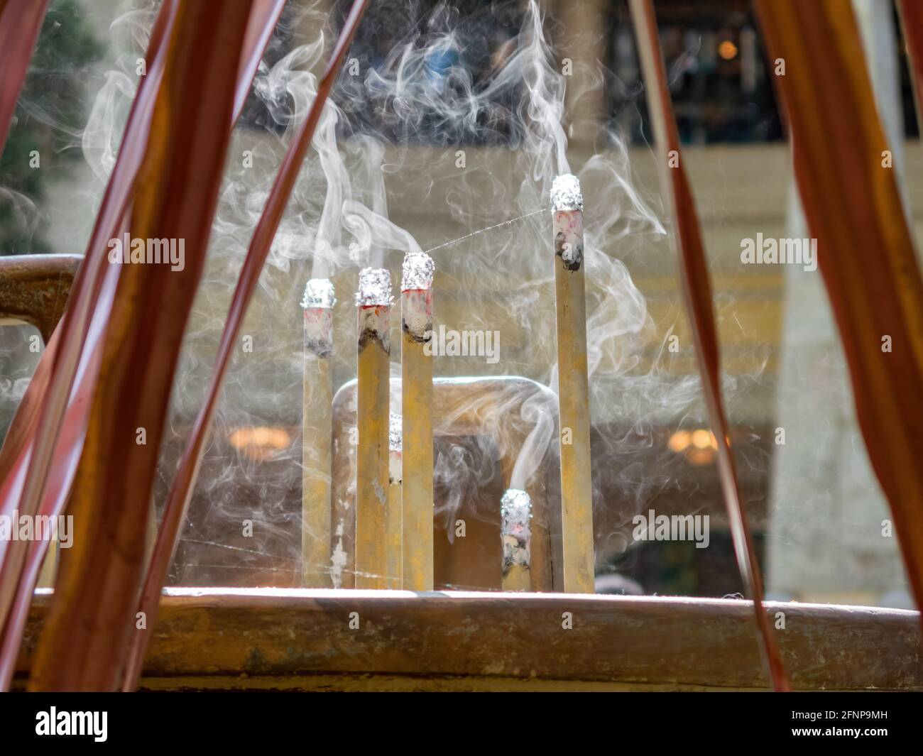 Las Vegas, 11 FÉVRIER 2021 - décoration chinoise du nouvel an dans le conservatoire et les jardins botaniques du Bellagio Banque D'Images
