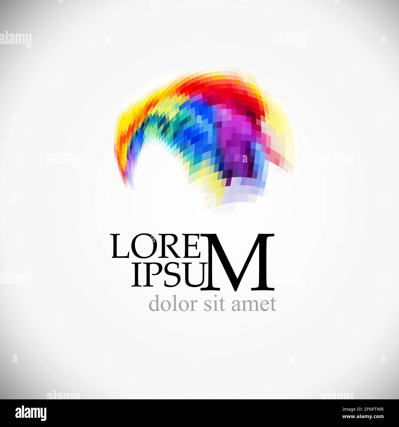 Un logo abstrait multicolore. Illustration vectorielle Illustration de Vecteur