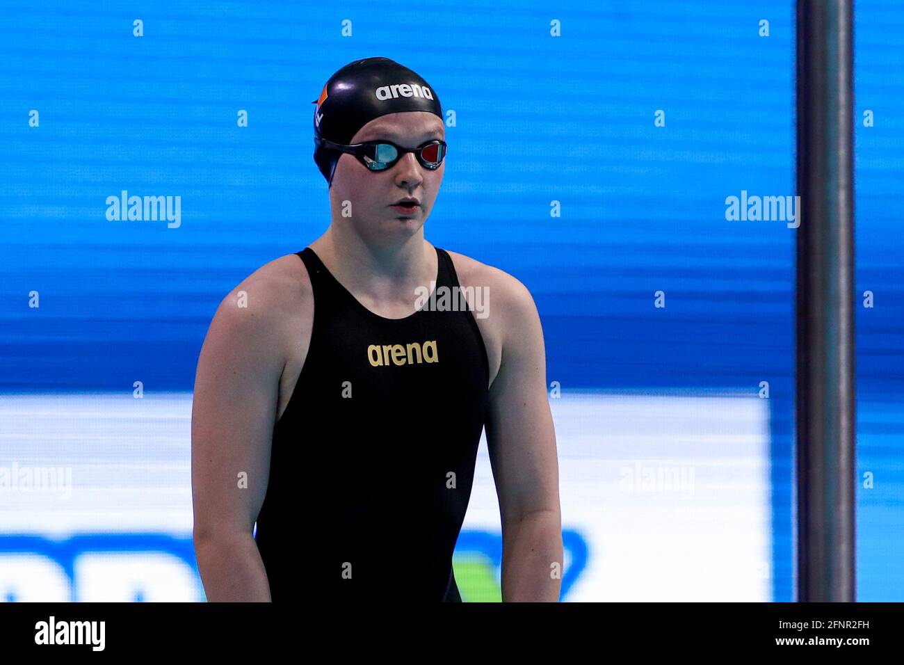 BUDAPEST, HONGRIE - MAI 18: Naomi trait of Ireland en compétition à la finale Freestyle mixte 4 x 200 m lors des championnats européens d'AQUATES LEN natation à Duna Arena le 18 mai 2021 à Budapest, Hongrie (photo de Marcel ter Bals/Orange Pictures) Banque D'Images