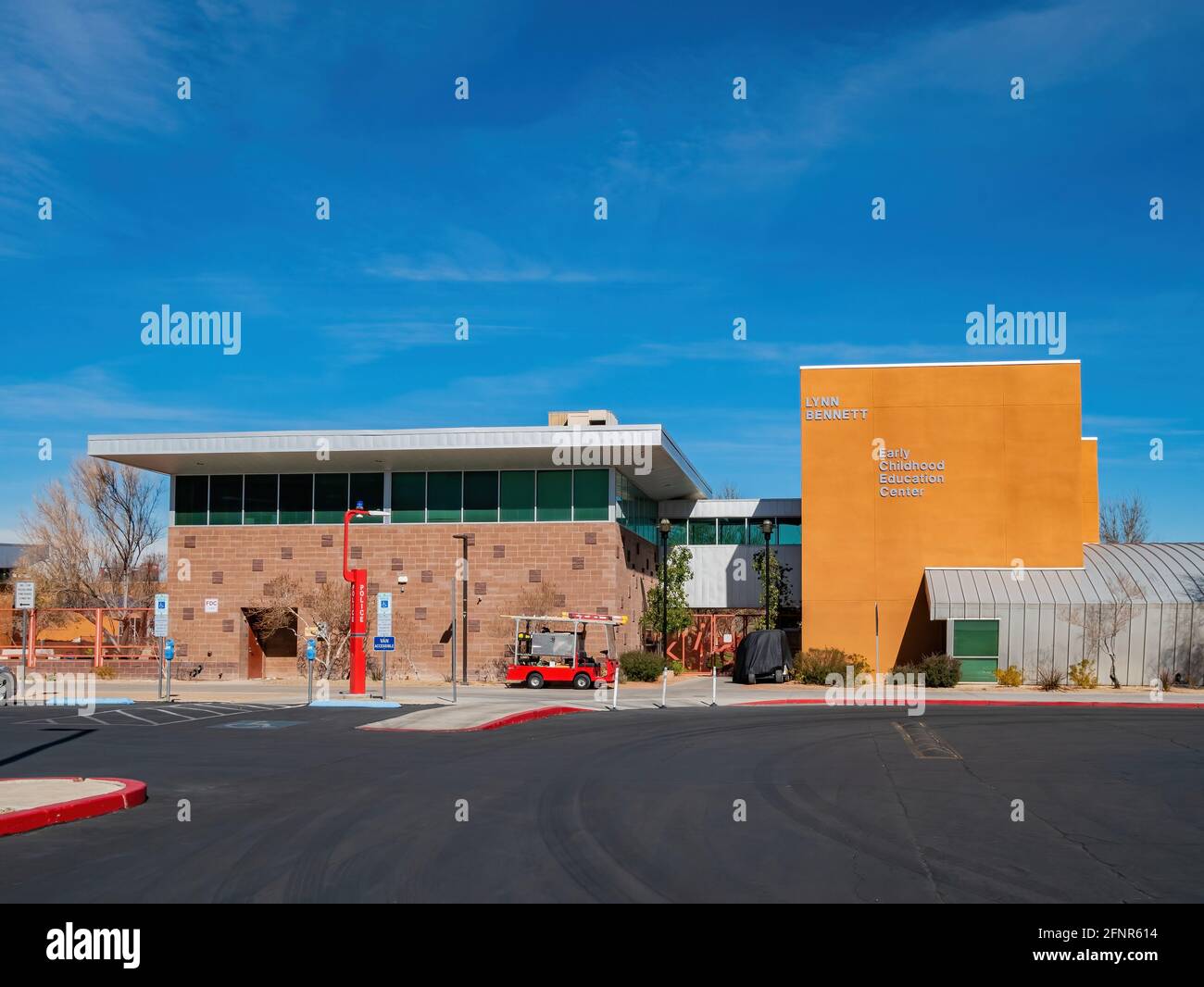 Las Vegas, 23 FÉVRIER 2021 - vue de l'après-midi du Centre d'éducation de la petite enfance de l'UNLV Banque D'Images
