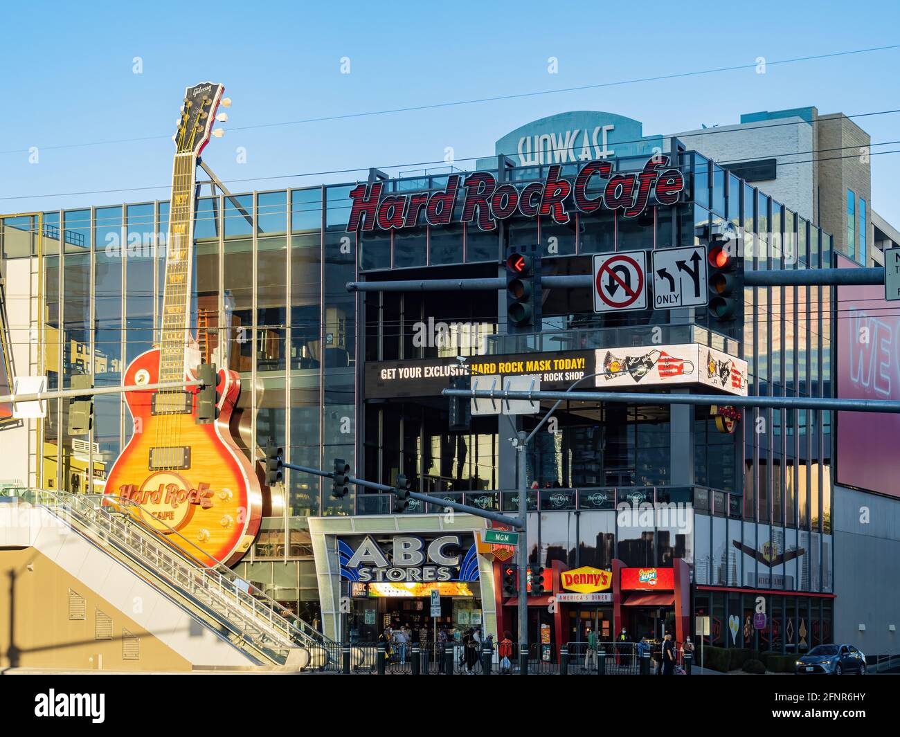Las Vegas, 21 JANVIER 2021 - vue extérieure du Hard Rock Cafe Banque D'Images