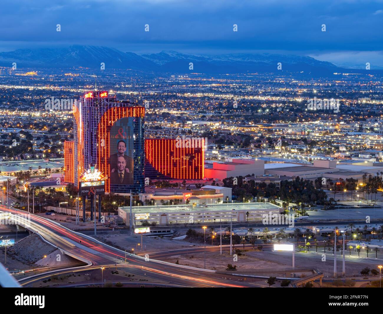 Las Vegas, 26 JANVIER 2021 - après-midi vue aérienne du Rio All-Suite Hotel and Casino Banque D'Images