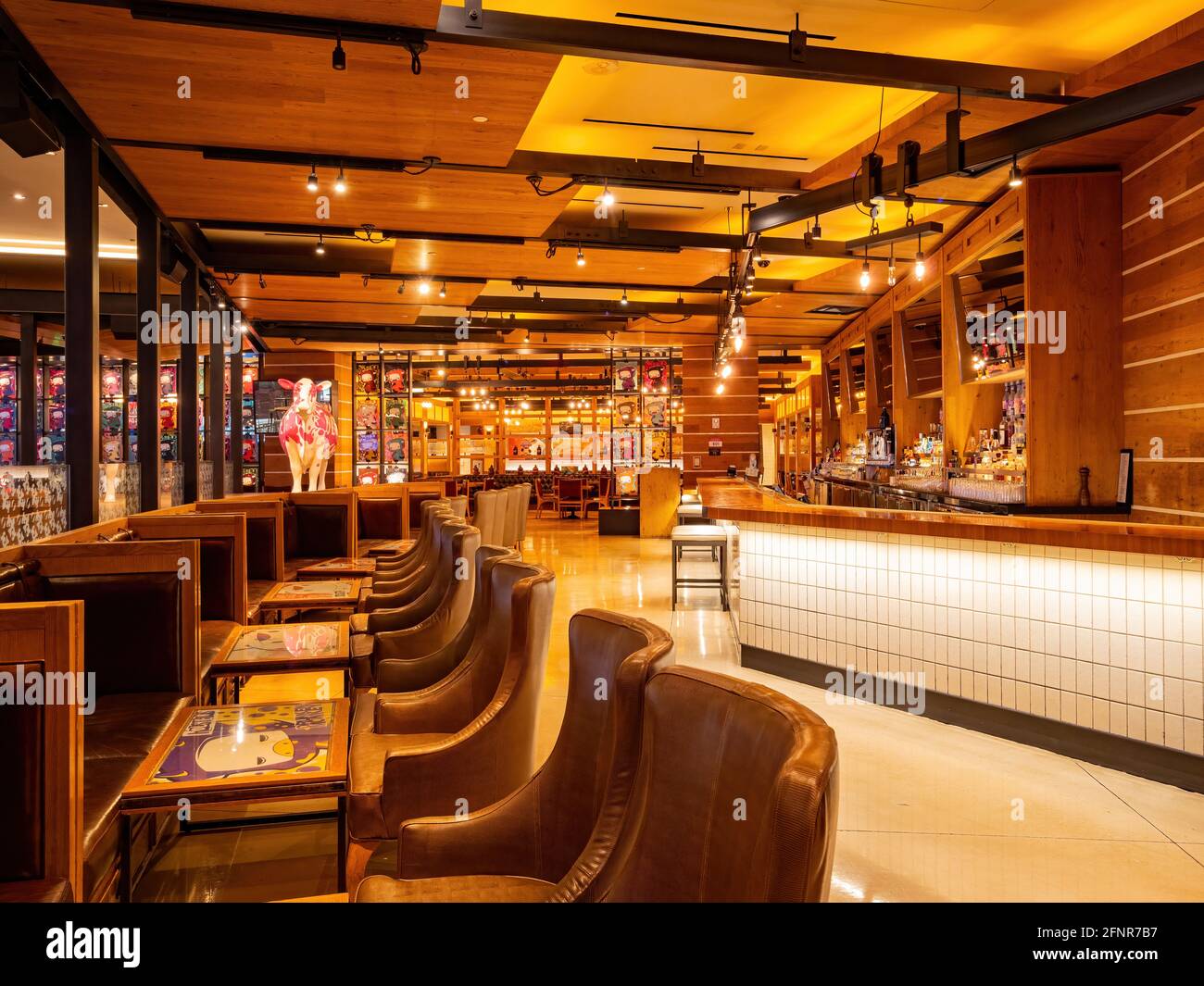 Las Vegas, 26 JANVIER 2021 - vue intérieure du casino Cosmopolitan Banque D'Images