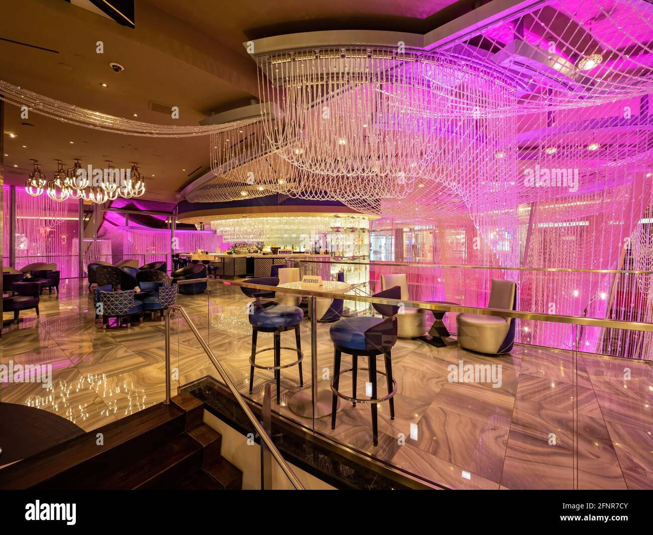 Las Vegas, 26 JANVIER 2021 - vue intérieure du casino Cosmopolitan Banque D'Images