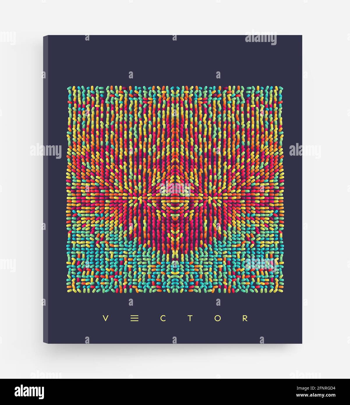 Arrière-plan abstrait avec des ovales de couleur. Illustration vectorielle. Illustration de Vecteur