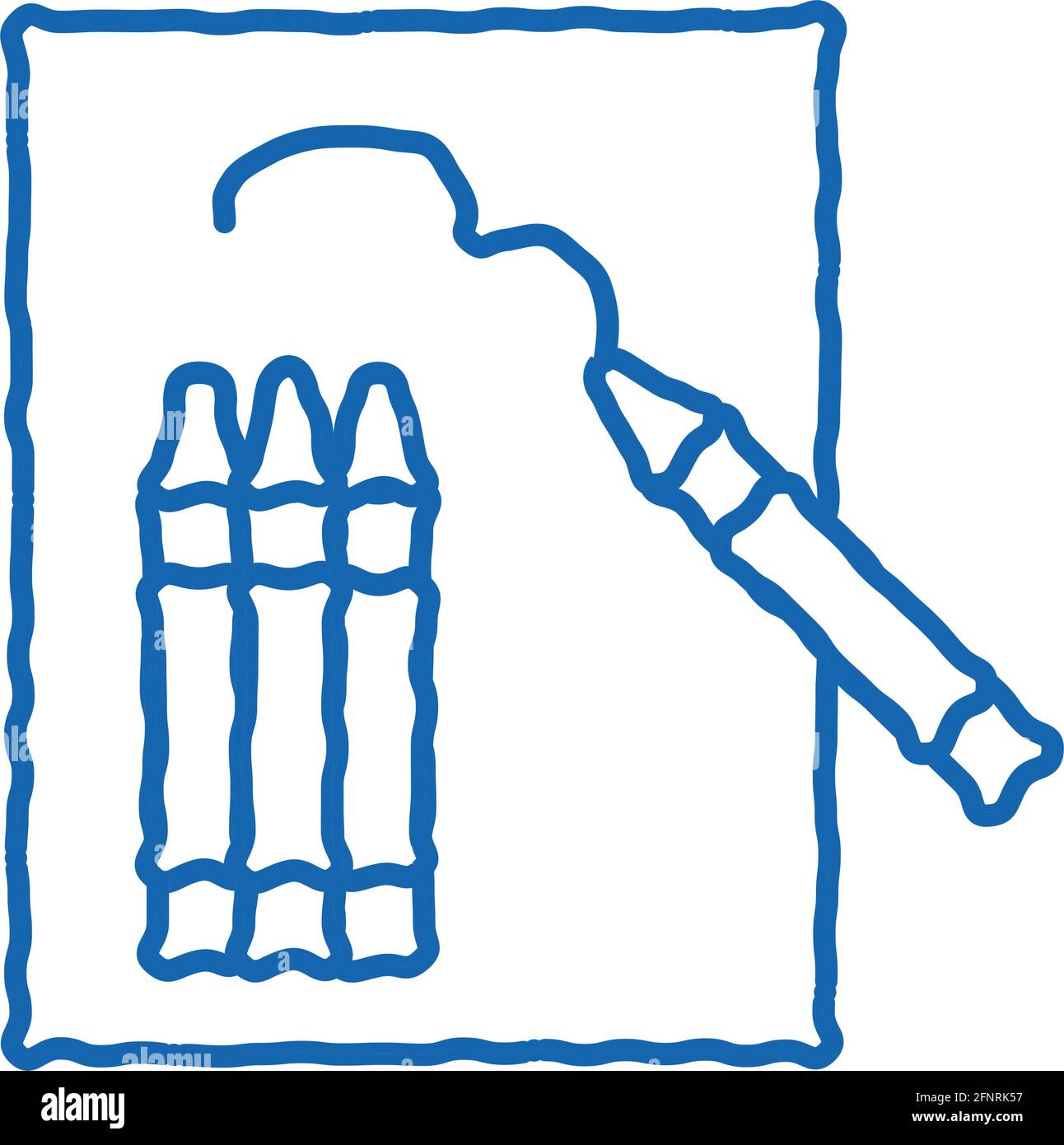 illustration représentant un tableau icône de l'icône de l'enliseur dessinée à la main Illustration de Vecteur