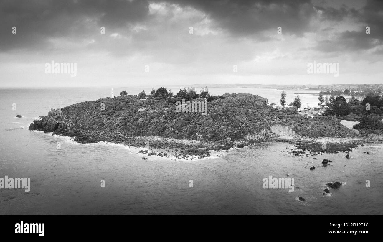 Île sur la côte de Tasmanie Banque D'Images