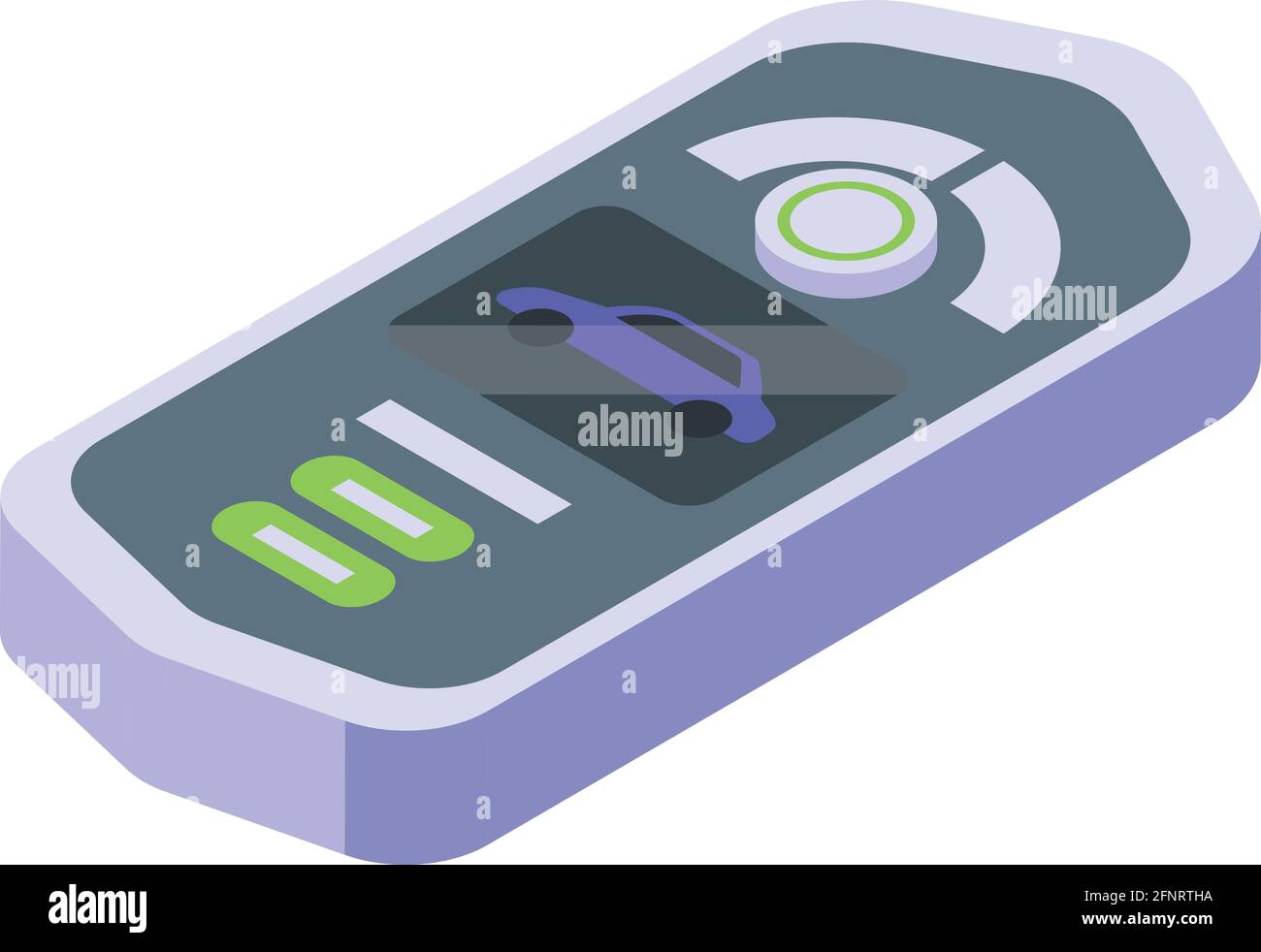 Clé intelligente de voiture icône futuriste. Isométrique de la clé intelligente de voiture icône vecteur futuriste pour le web design isolé sur fond blanc Illustration de Vecteur