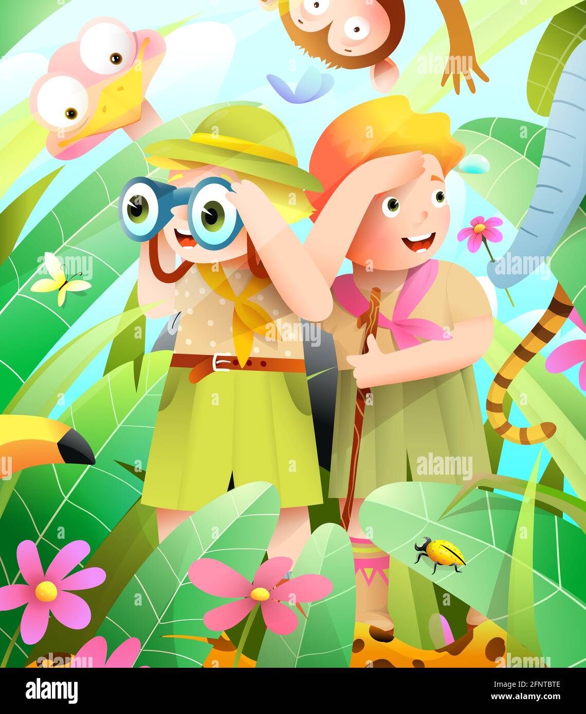 Kit Explorateur Enfant - Costume Safari Avec Gilet, Chapeau, Loupe Et Pincettes - Pour 5-8 Ans - 3