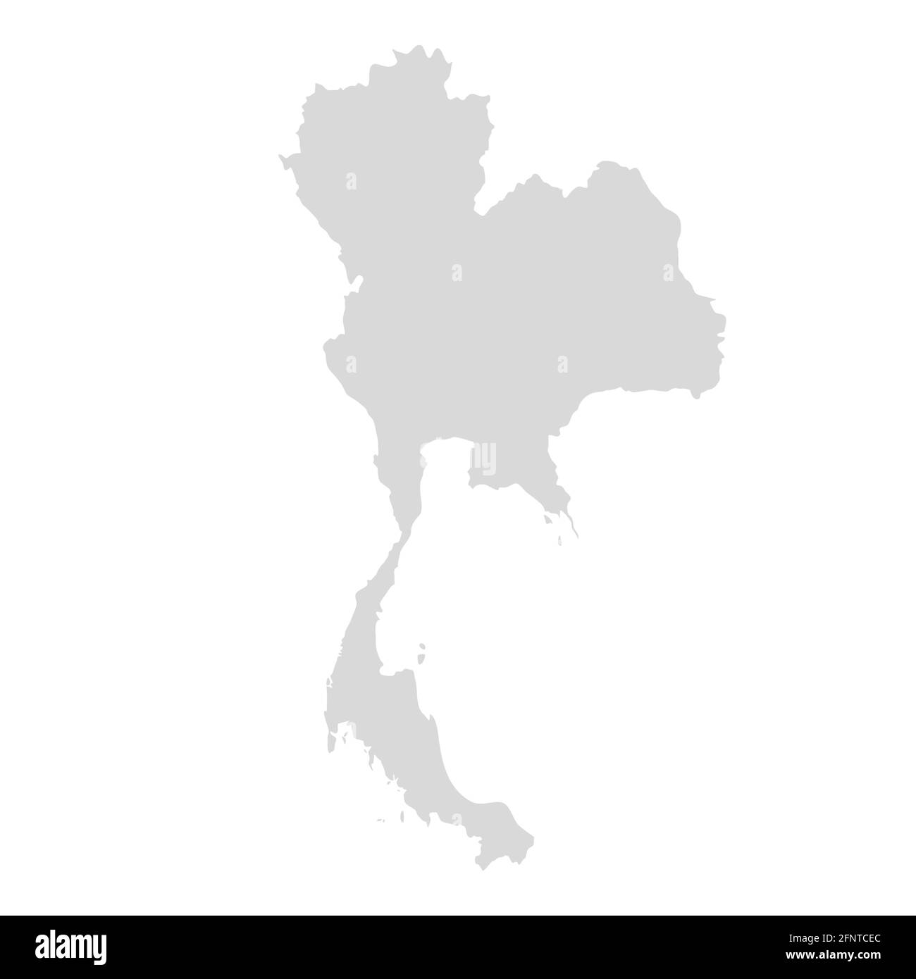 Carte vectorielle thaï. Thaïlande Asie de l'est arrière-plan terre Illustration de Vecteur