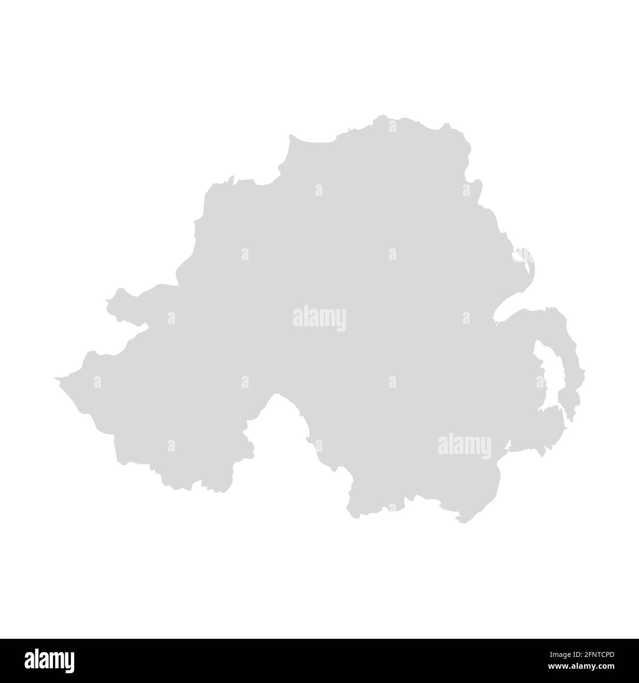 Carte vectorielle de l'Irlande du Nord. Royaume-Uni grande-bretagne irlande carte pays Illustration de Vecteur