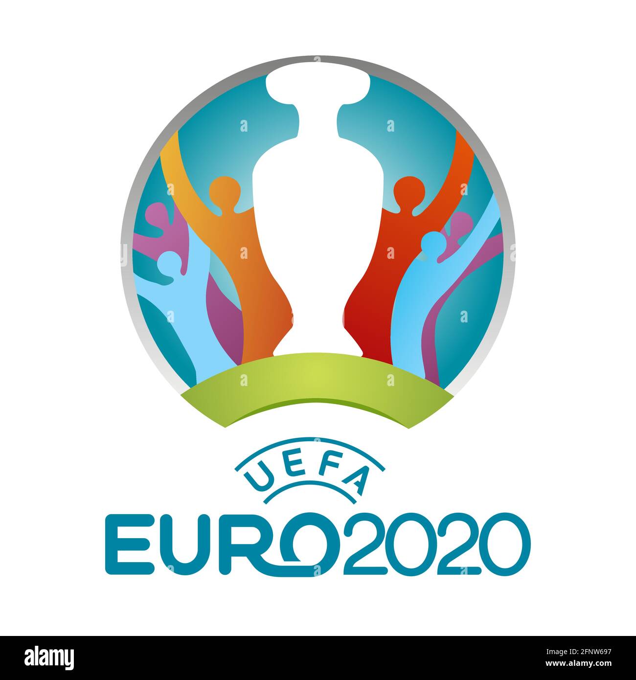 JEU de logo DE l'UEFA EUROPEAN Championship DE L'EURO 2020. Illustration de Vecteur