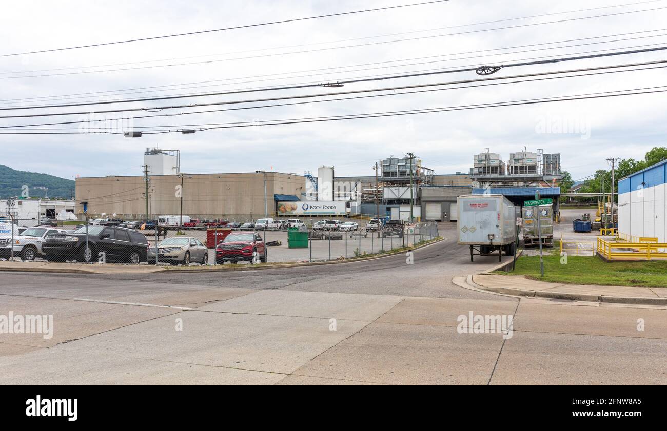 CHATTANOOGA, TN, USA-8 MAI 2021 : Koch Poultry Co., Cappella St. Banque D'Images