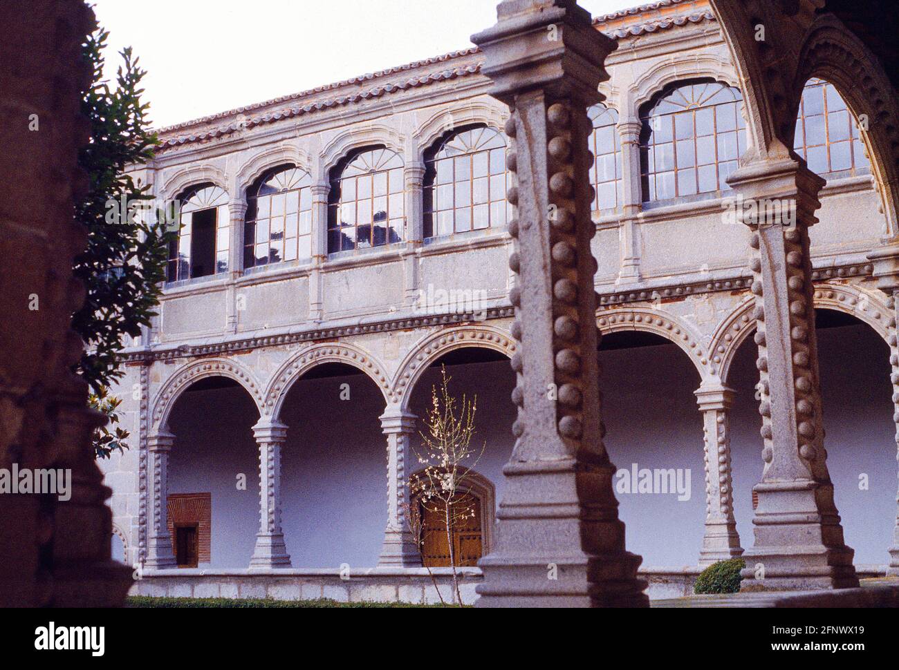 Troisième cloître. Monastère de Santo Tomas, Avila, Espagne. Banque D'Images