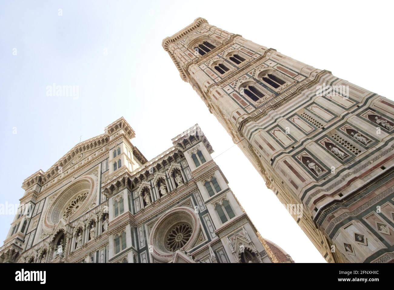 Campanile di Giotto, clocher de la cathédrale de Florence, Italie, Florence Banque D'Images