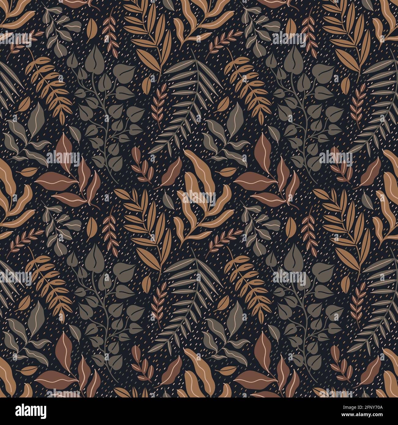 Motif fleuri abstrait sans couture.fond nature botanique vintage.Imprimer textile de mode. Illustration de Vecteur