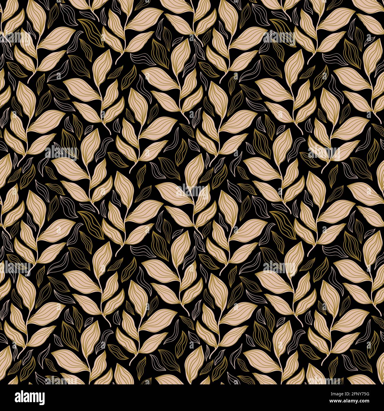 Motif fleuri abstrait sans couture.fond nature botanique vintage.Imprimer textile de mode. Illustration de Vecteur