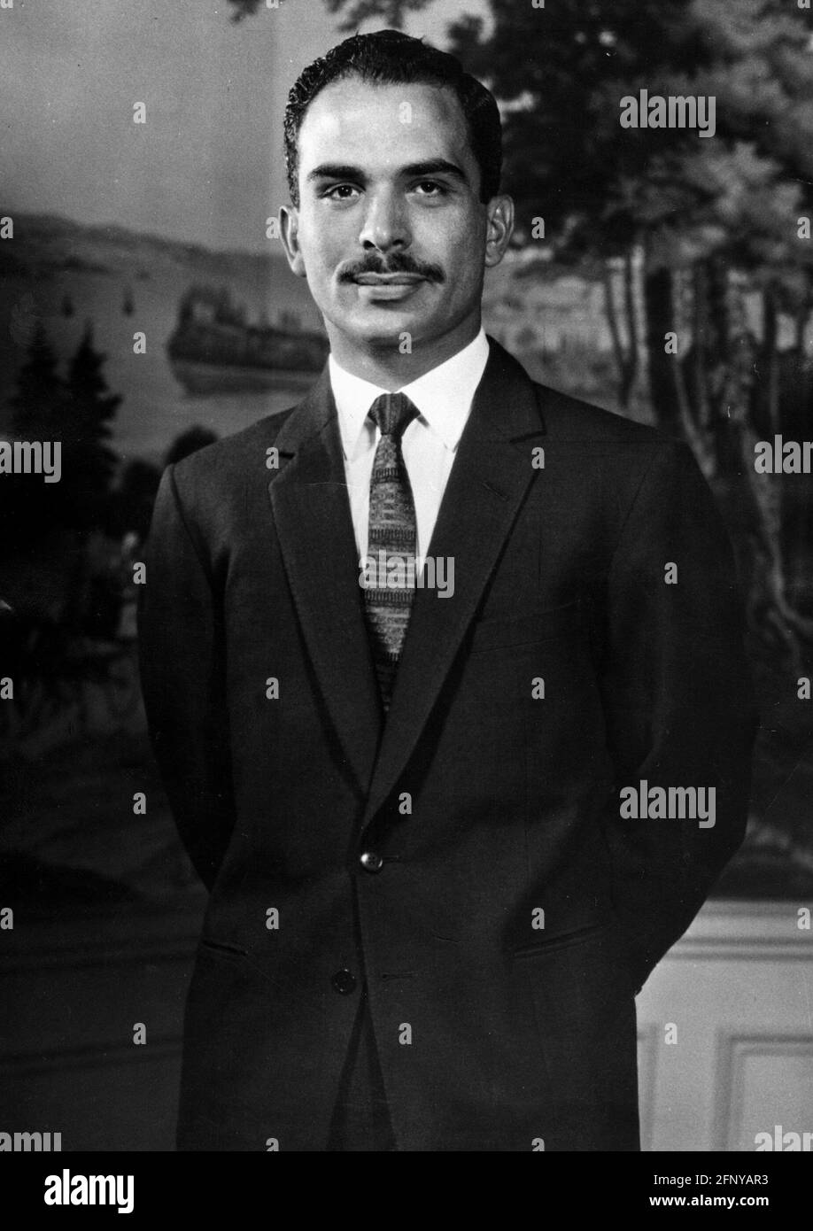 Hussein bin Talal, 14.11.1935 - 7.2.1999, Roi de Jordanie 1952 - 1999, demi-longueur, 1965, INFO-AUTORISATION-DROITS-SUPPLÉMENTAIRES-NON-DISPONIBLE Banque D'Images