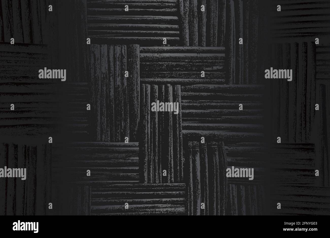 Fond dégradé noir de luxe en métal avec parquet en bois vieilli, texture bambou. Illustration vectorielle Illustration de Vecteur