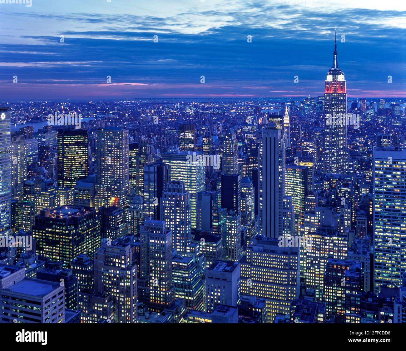 2005 HISTORIQUE EMPIRE STATE BUILDING MIDTOWN SKYLINE MANHATTAN NEW YORK VILLE ÉTATS-UNIS Banque D'Images