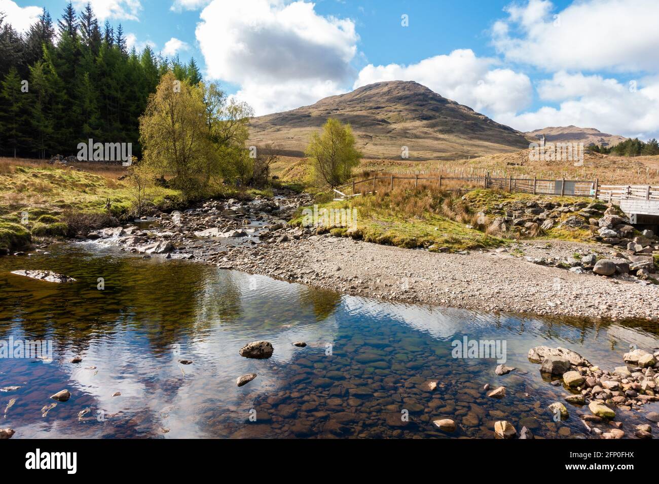 SRON Garbh, une colline sur le chemin jusqu'à Beinn a Chroin et un Caivol près de Crianlarich, Écosse Banque D'Images