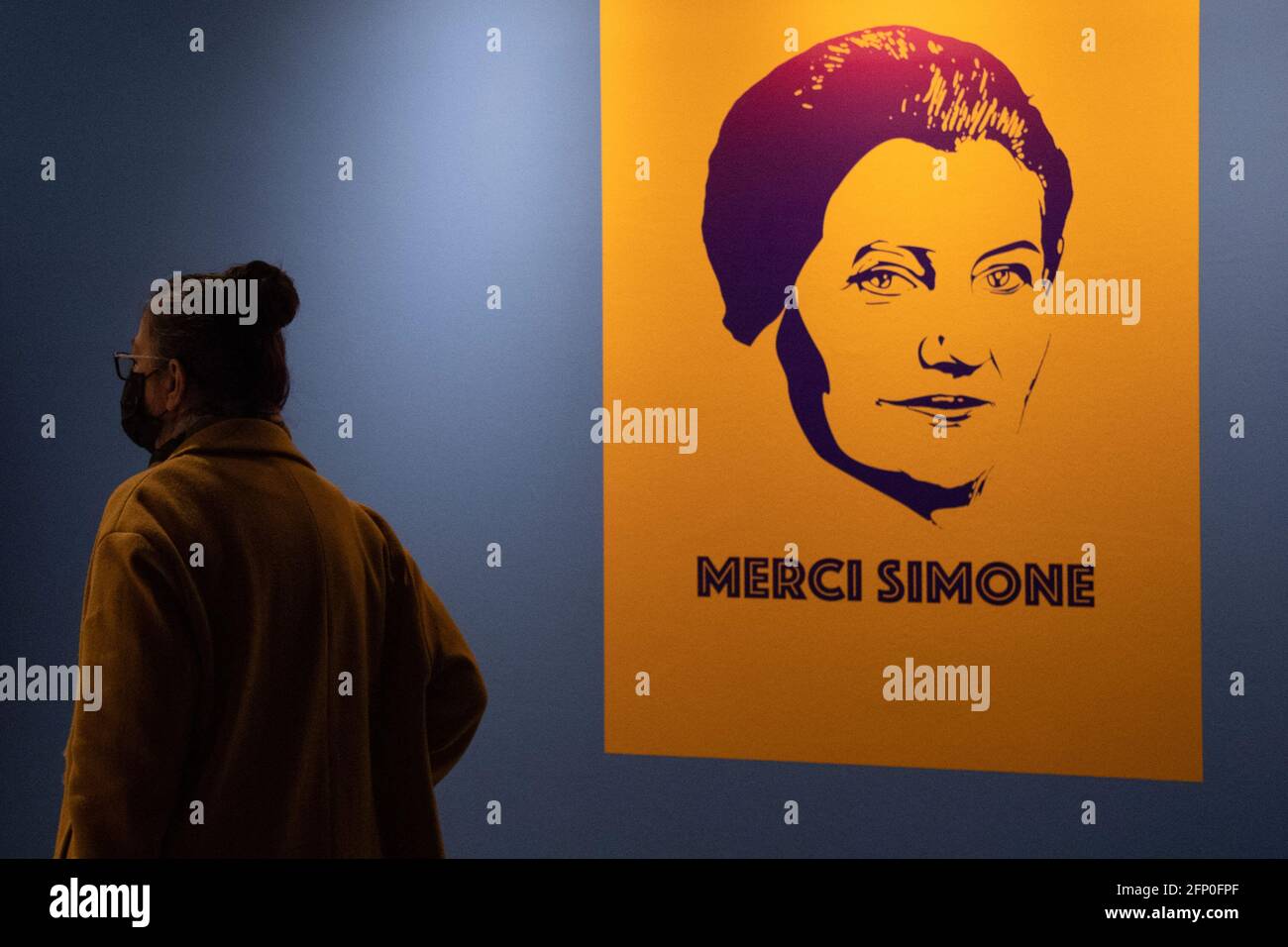 L'exposition « nous nous Aimons, Madame » sur Simone Veil est considérée comme ayant lieu à l'Hôtel de ville à Paris, France, le 20 mai 2021. Photo d'Aurore Marechal/ABACAPRESS.COM Banque D'Images