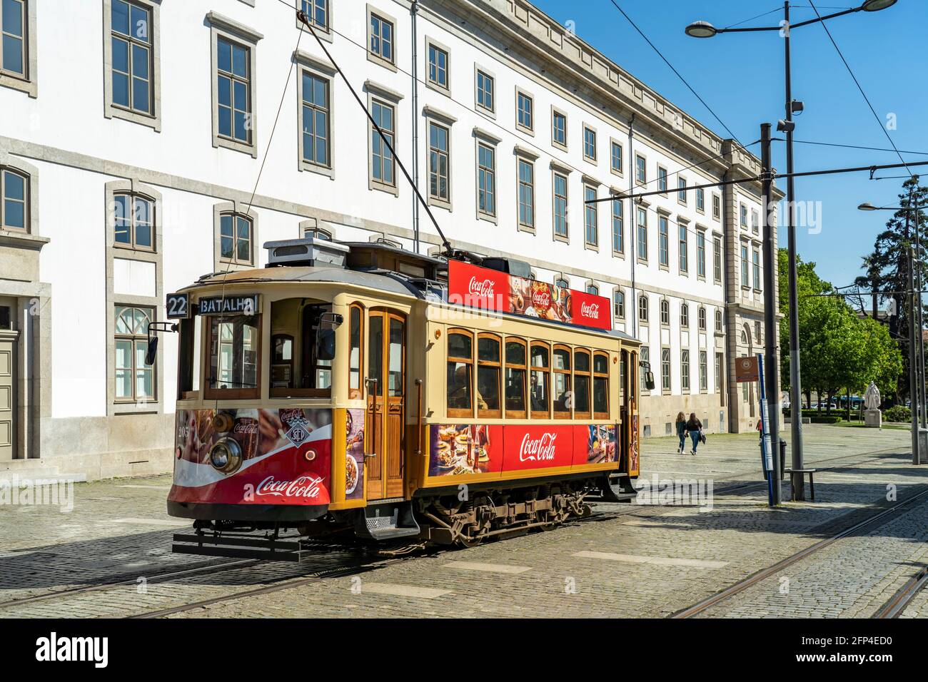 historische Straßenbahn Eléctrico à Porto, Portugal, Europa | tramway du patrimoine Electrico à Porto, Portugal, Europe Banque D'Images
