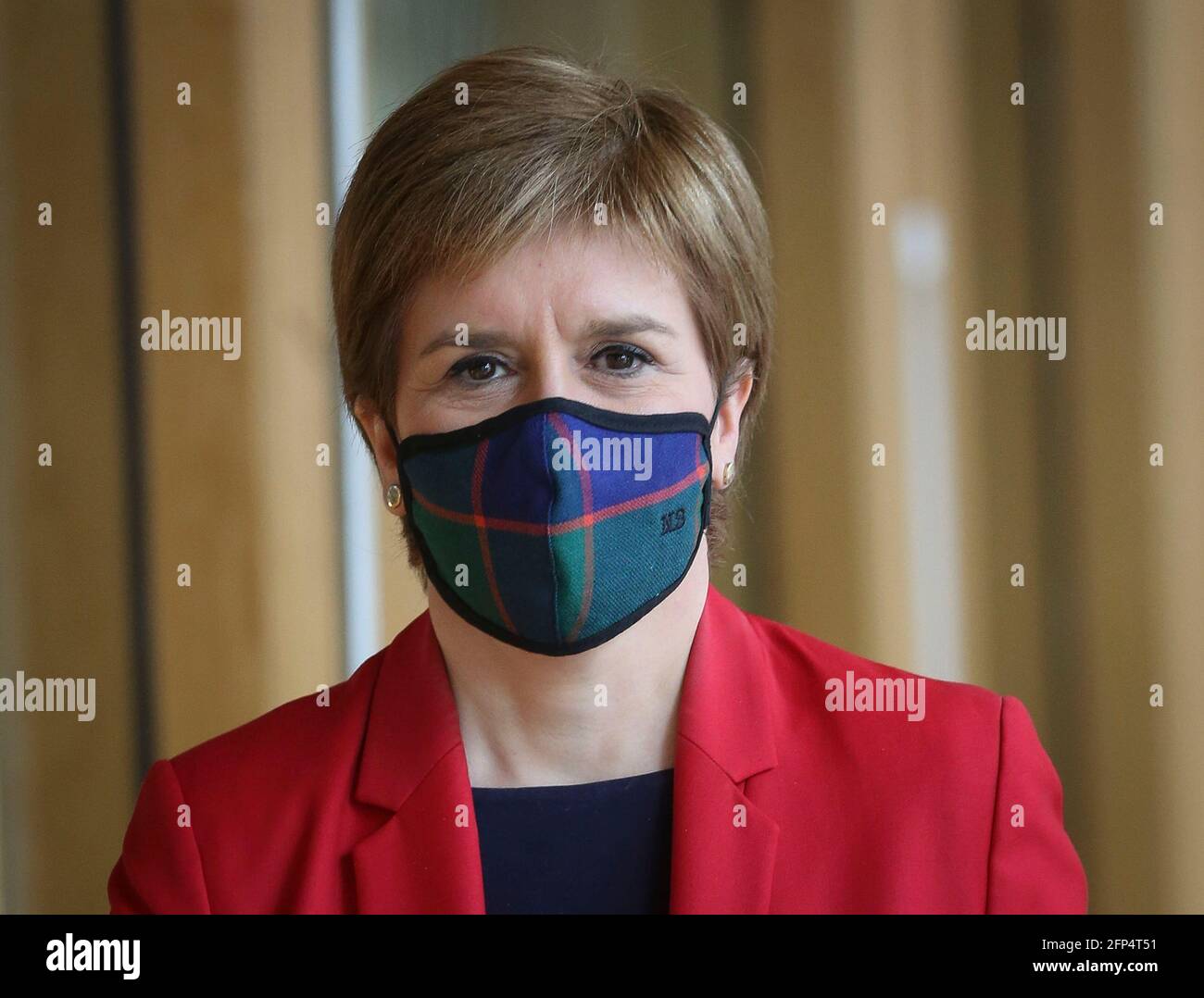 Premier ministre Nicola Sturgeon lors de la nomination des ministres écossais et des ministres juniors au Parlement écossais à Holyrood, Édimbourg. Date de la photo: Jeudi 20 mai 2021. Banque D'Images