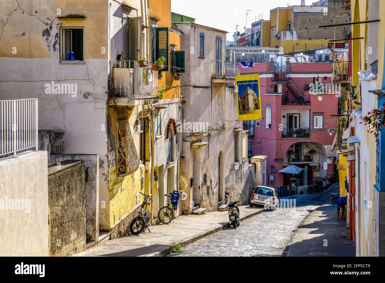 Italie Campania île de Procida - via san Rocco Banque D'Images