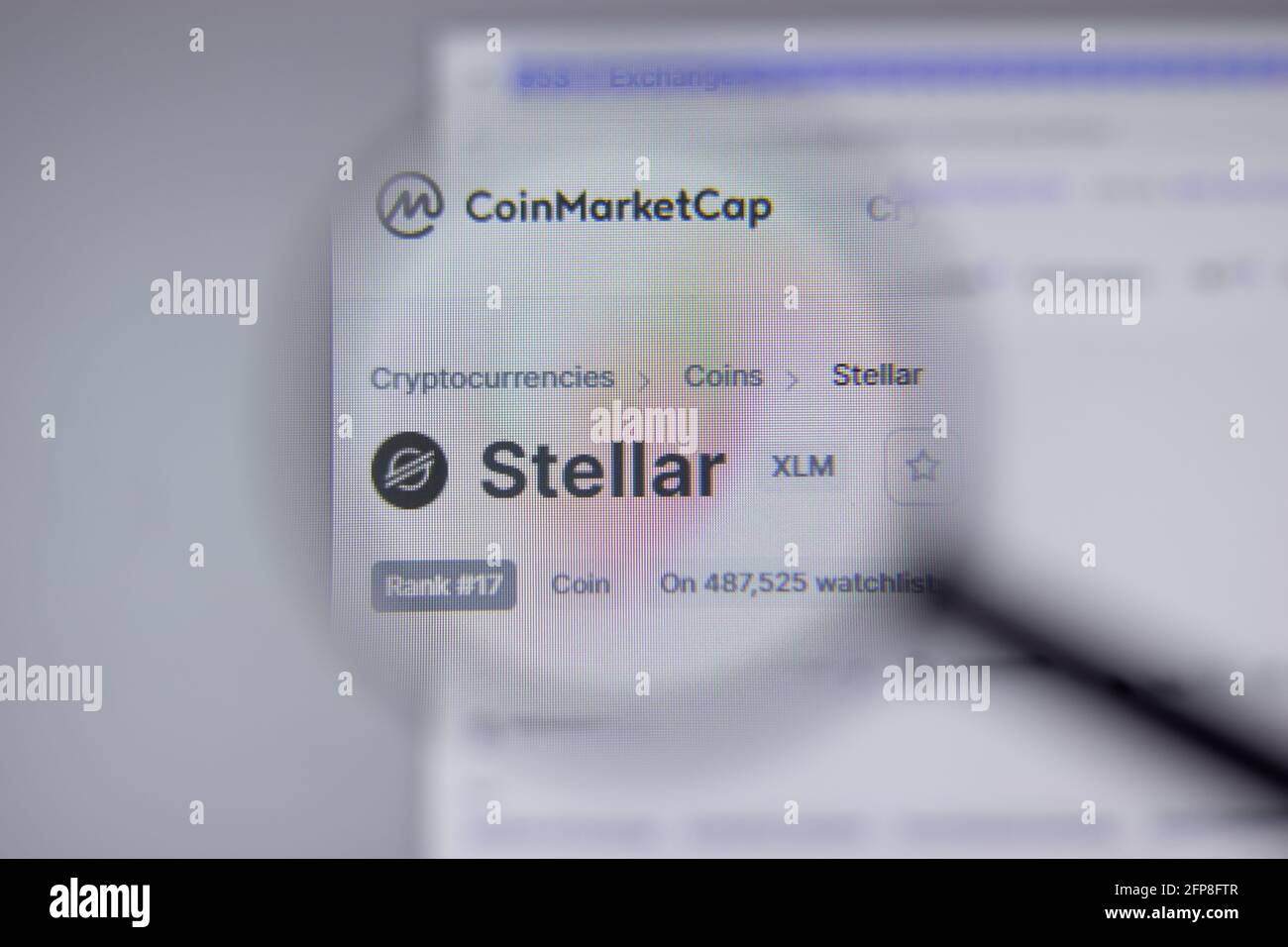 Stellaire, XLM, crypto-monnaie, pièce de symbole, espace de réservation  optique pour la monnaie numérique, blockchain, cours des actions Photo  Stock - Alamy